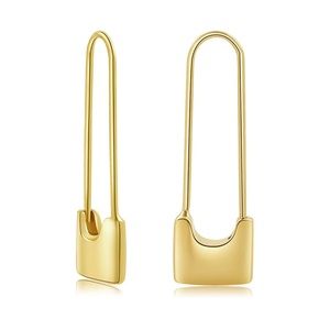 Gold Pin Earrings